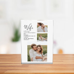 Bloque Para Fotos Fotografía de pareja colgante y regalo de esposa r