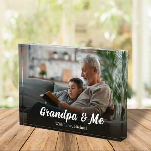 Bloque Para Fotos Fotografía Minimalista simple caligrafía El abuelo