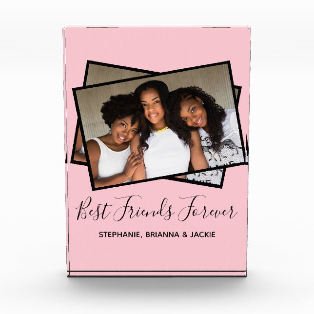 Bloque Para Fotos Fotografía personalizada de Best Friends de los me (Anverso)