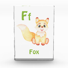 Bloque Para Fotos Fox personaliza ABC: Letra F - Añadir tu nombre