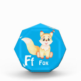 Bloque Para Fotos Fox personaliza ABC: Letra F - Añadir tu nombre