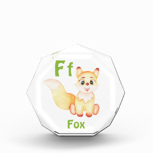 Bloque Para Fotos Fox personaliza ABC: Letra F - Añadir tu nombre