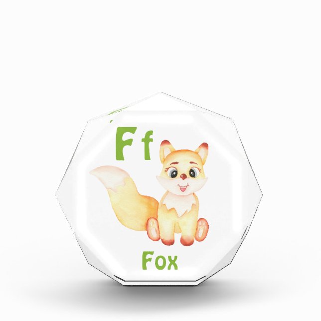 Bloque Para Fotos Fox personaliza ABC: Letra F - Añadir tu nombre (Anverso)