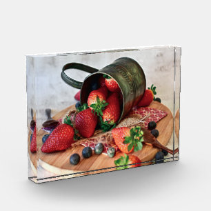 Bloque Para Fotos Fresas Blueberries Frutos y dulces
