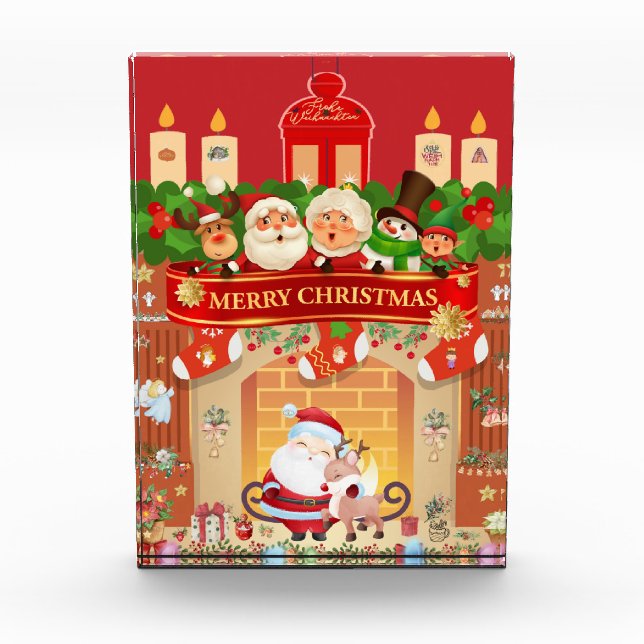 Bloque Para Fotos Frohe Weihnachten  (Anverso)