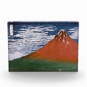 Bloque Para Fotos Fuji Rojo, El Volcán Aka Fujiyama Katsushika Hokus