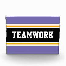 Fun Athletic Purple Black EAMWORK Stripes