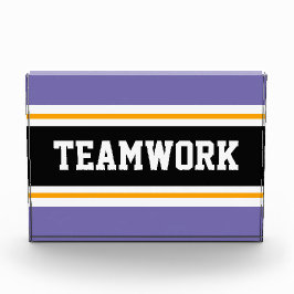 Bloque Para Fotos Fun Athletic Purple Black EAMWORK Stripes