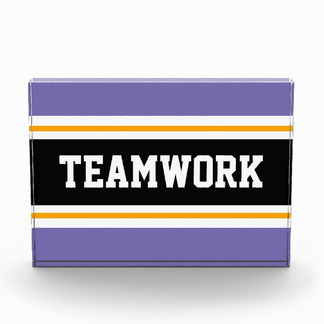 Bloque Para Fotos Fun Athletic Purple Black EAMWORK Stripes (Anverso)