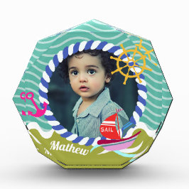 Bloque Para Fotos Fun Bots Photo Aqua Green