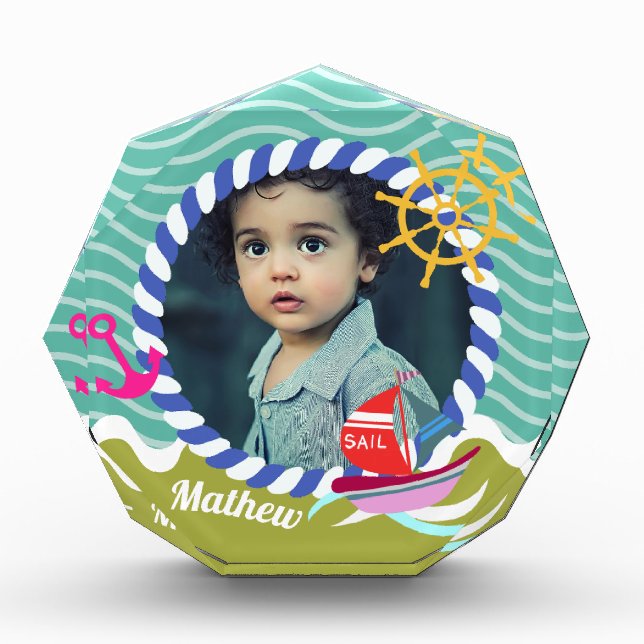 Bloque Para Fotos Fun Bots Photo Aqua Green (Anverso)