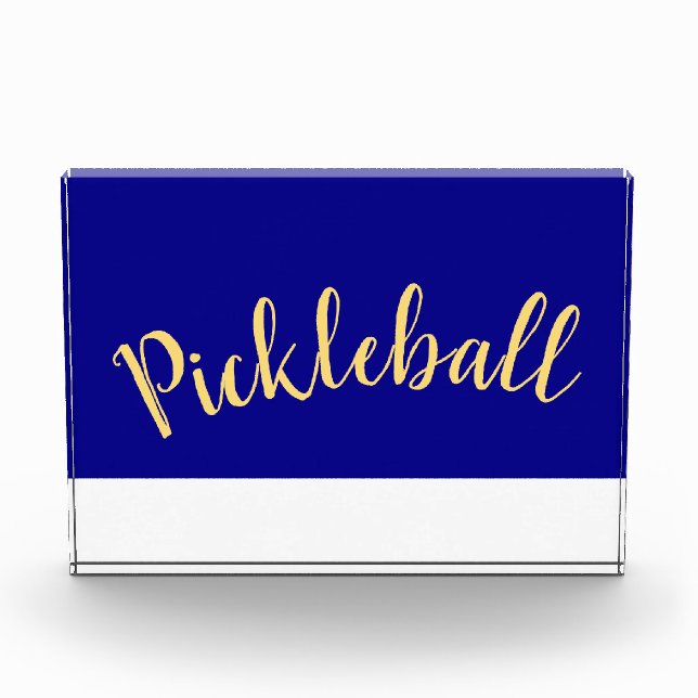 Bloque Para Fotos Fun Guay Royal Blue White Base Pickball Script (Anverso)
