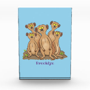 Bloque Para Fotos Funny meerkat ilustracion personalizado familiar