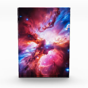 Bloque Para Fotos Galaxia de Nebulosa Colorida Estrellas Espacio Uni