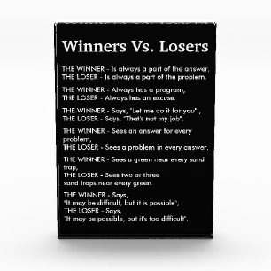 Bloque Para Fotos Ganadores Vs Perdedores