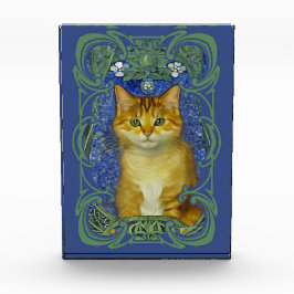 Bloque Para Fotos Gatito lindo en estilo Art Nouveau vintage