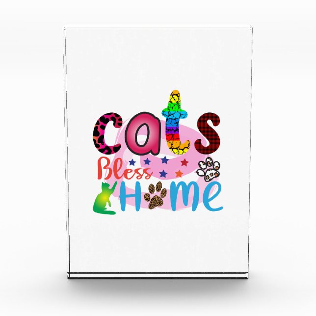 Bloque Para Fotos Gato de arte jacta bendice a casa_2 (Anverso)