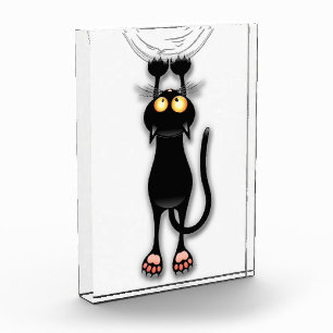 Bloque Para Fotos Gato divertido Personaje Rascando Tela