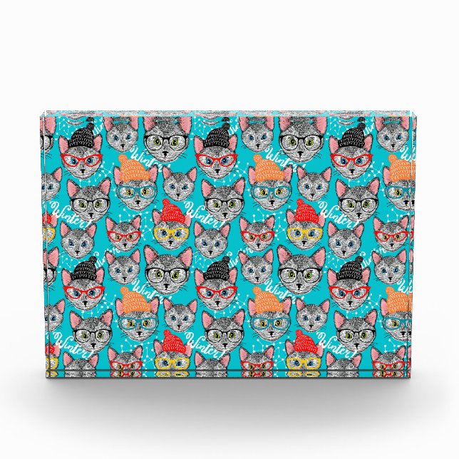 Bloque Para Fotos Gato en el gorra (Anverso)