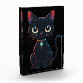 Bloque Para Fotos Gato negro poco espeluznante