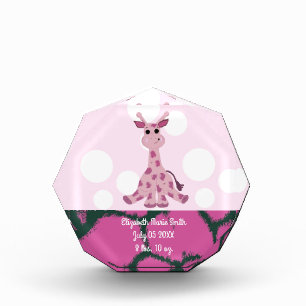Bloque Para Fotos Giraffe Baby Girls Birdate