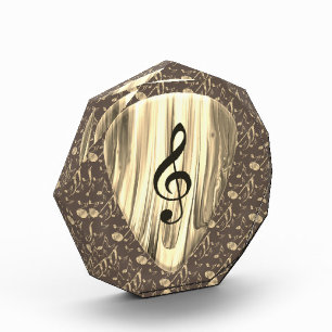 Bloque Para Fotos Golden Plectron - Diseño elegante para los amantes