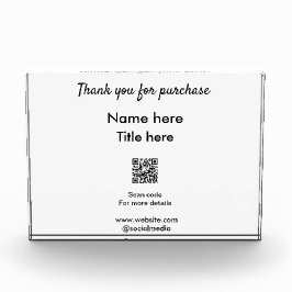 Bloque Para Fotos Gracias por el título del nombre de compra aquí ex