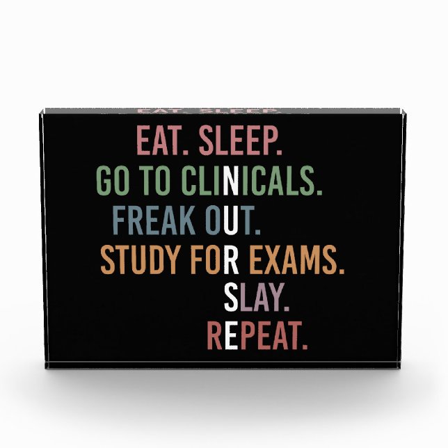 Bloque Para Fotos Graciosa estudiante de la Escuela de Enfermería En (Anverso)