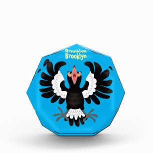 Bloque Para Fotos Gracioso ilustracion de personalizado magpie austr