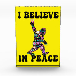 Bloque Para Fotos Gracioso pie de playa que creo en la paz