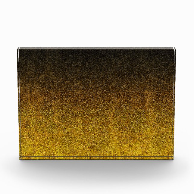 Bloque Para Fotos Gradiente de Purpurina amarillo y negro (Anverso)