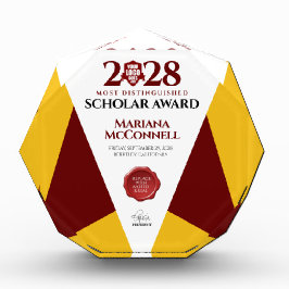 Bloque Para Fotos Graduación de la Universidad de la Escuela de Oro 