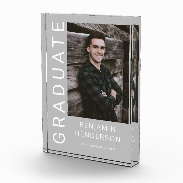 Bloque Para Fotos Graduación de niño moderno (Derecha)