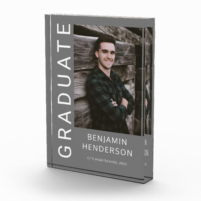 Bloque Para Fotos Graduación de niño moderno (Derecha)