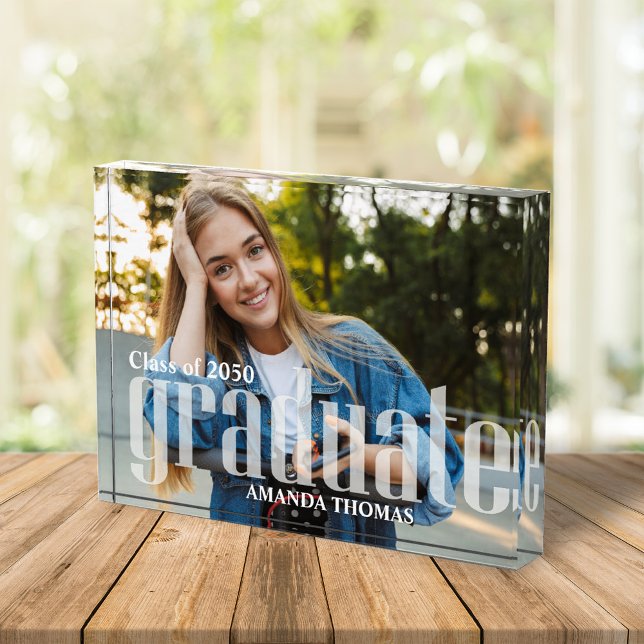 Bloque Para Fotos Graduación de tipografía fotográfica moderna (Subido por el creador)