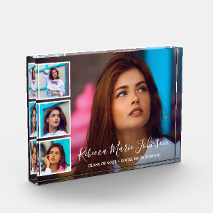 Bloque Para Fotos Graduación del Collage de imágenes con guiones e