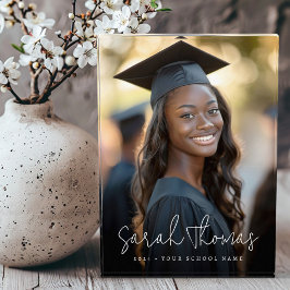 Bloque Para Fotos Graduación escuela de nombres de escritura moderno