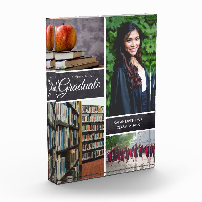 Bloque Para Fotos Graduación personalizada Clase de collage de fotog (Izquierda)