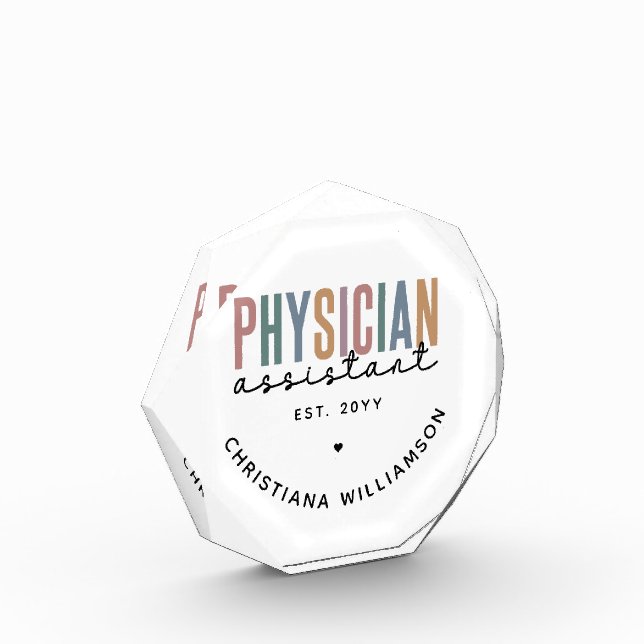 Bloque Para Fotos Graduación personalizada de un asistente de médico (Izquierda)