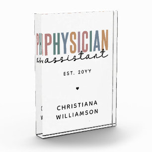 Bloque Para Fotos Graduación personalizada de un asistente de médico