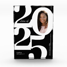 Bloque Para Fotos Graduación tipográfica 2025