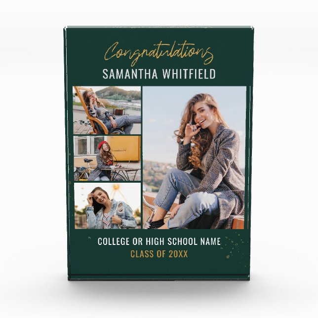 Bloque Para Fotos Graduación Verde 2024 (Anverso)
