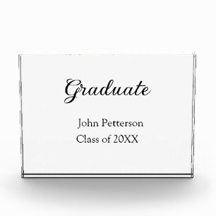 Bloque Para Fotos Graduado de 20XX graduación mínima simple