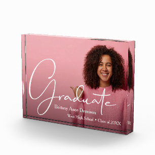 Bloque Para Fotos Graduado de guión moderno