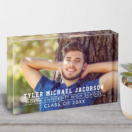 Bloque Para Fotos Graduado Personalizado de la Clase de 2026