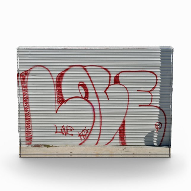 Bloque Para Fotos Graffiti Love, Peace, Koi Photo Block (Anverso)