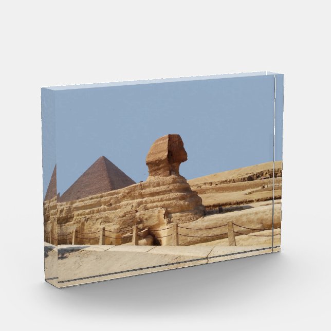 Bloque Para Fotos Gran Esfinge en la meseta de Giza. Egipto, 20 de a (Izquierda)
