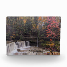 Bloque Para Fotos Grandes cataratas de Tinkers Creek en otoño