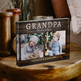 Bloque Para Fotos Grandpa We Love You Picture Collage Keepsake Gift