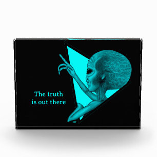 Bloque Para Fotos Grey Alien, la verdad está ahí fuera